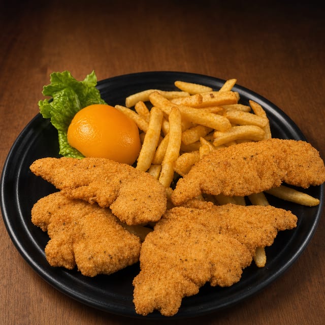Chicken Strip Dinner.