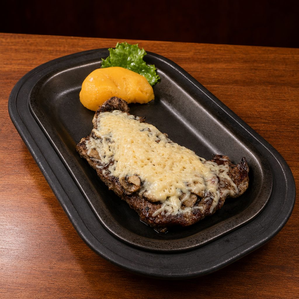 NY Asiago Steak.