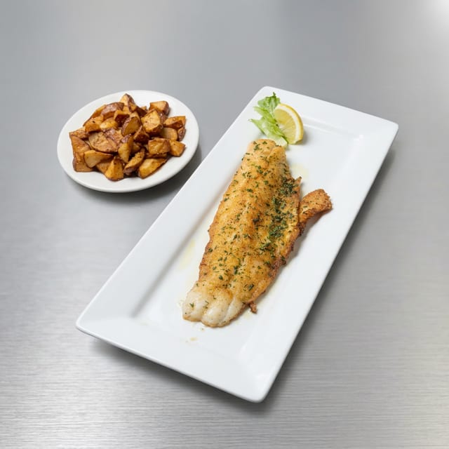 Panfried Walleye.