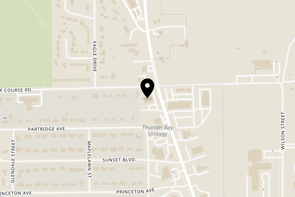 Map showing the location of Twin Acres-19th Hole on 1081 US-23 in Alpena